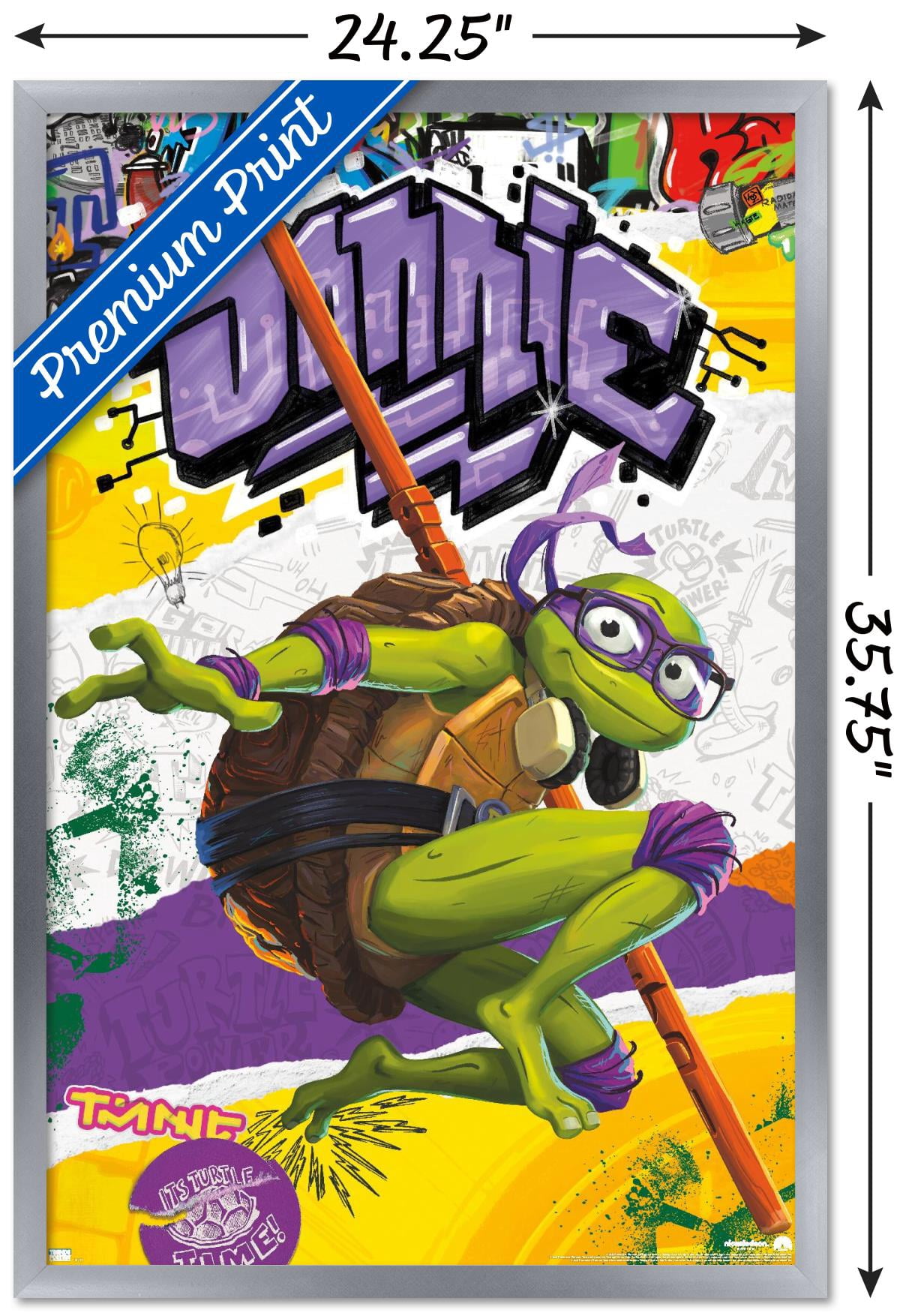 Teenage Mutant Ninja Turtles: Mutant Mayhem - Donatello Wall Poster, 22.375" x 34" Framed