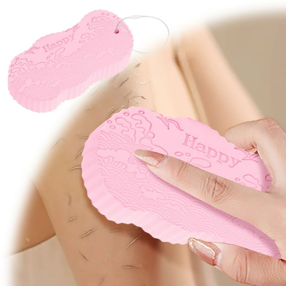 Magic Exfoliating Bath Sponge, Magic Exfoliating Body Scrubber, Skin Friendly Reusable 3D Super Soft Exfoliating Bath Sponge Removes Dead Skin for Adults Women and Men (Pink)