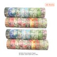 thumbnail image 2 of Washi 40 Rollos Cinta Washi Cape Floral Hojas De Flores Planta Cintas De Enmascaramiento Decorativas Cintas De Cinta Adhesiva De 15 Mm De Ancho Pegatina De Cinta Adhesiva De Diy, 2 of 7