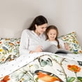 thumbnail image 4 of Manfei Watercolor Hummingbird Comforter Sets Twin Size,Wild Animal Bird Comforters & Duvets,Green Botanical Flower Bedding Twin Comforter Set,Breathable Bedroom Decorative Reversible,2-Piece, 4 of 7