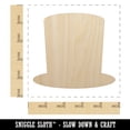 thumbnail image 2 of Top Hat Wood Shape Unfinished Piece Cutout Craft DIY Projects - 4.70 Inch Size - 1/8 Inch Thick, 2 of 7