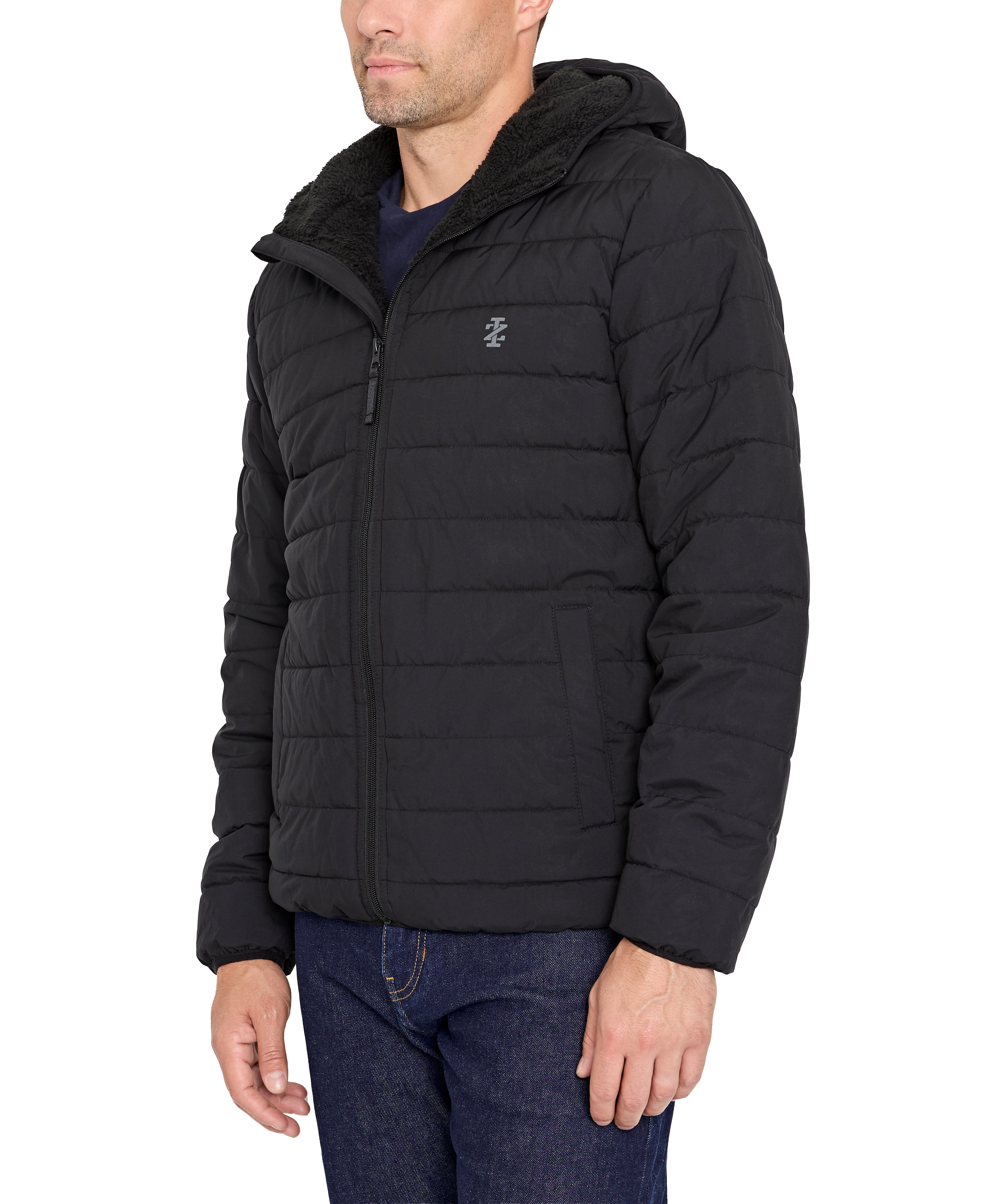 IZOD Men's & Big Men's Sherpa Puffer Jacket, Up to Size 2XL