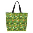 thumbnail image 1 of Fotbe traditional Irish colours Bolsa Tote Estética de Lona con Estampado para Mujer - Bolsa Reutilizable de Hombro Casual para Vacaciones, Compras, Trabajo y Gimnasio, 1 of 8