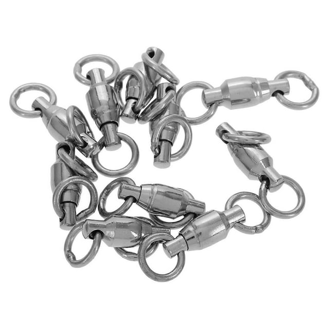10pcs Fishing Rolling Swivel Swivels Fishing Tackles Fishing Line Connectors Fishing Barrel Swivels Fishing Tackle Connector