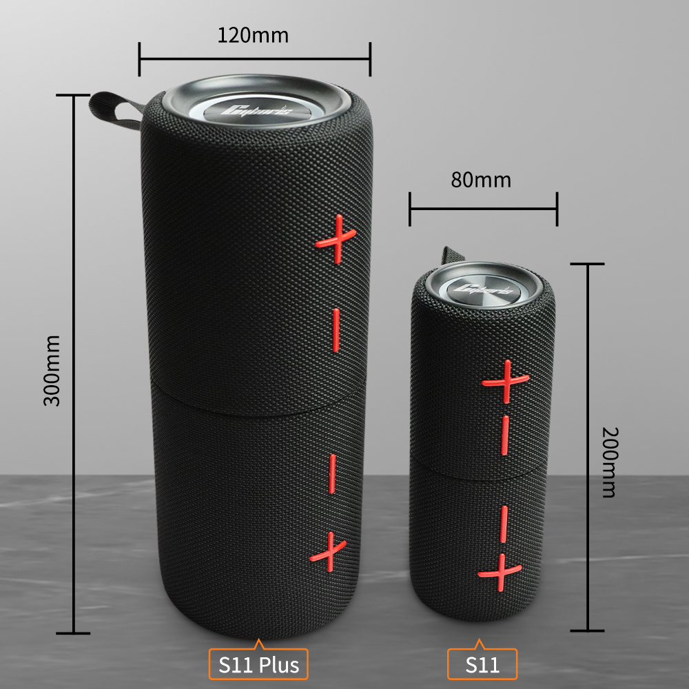 DCOWO 2 in 1 Portable Split 40W Wireless Speaker, IPX6 Waterproof Portable Dual Speaker with RGB Lights