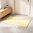 thumbnail image 7 of Outdoor Front Door Mat 20"X16", Yellow White Washable Striped Layered Doormat | Cotton Woven Indoor/Outdoor Small Area Rug, 1pc, 7 of 7