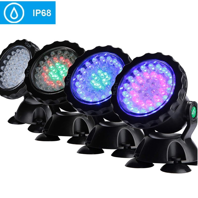 4Pcs Waterproof Underwater Light 7 Color Changing Garden Fountain Fish Tank Swimming Pool Pond Aquarium LED Spotlight Lamp 4Pcs Waterproof Underwater Light 7 Color Changing Garden Fountain Fish Tank Swimming Pool Pond Aquarium LED Spotlight Lamp