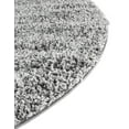 thumbnail image 6 of Unique Loom Hygge Shag Collection Area Rug - Misty (5' Round Gray/Beige), 6 of 7