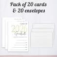 thumbnail image 2 of Graduation Party Invitation Cards With 20 Envelopes - Minimal Class Of 2026 Graduation Party Announcement Invites For High School, College, University Celebration Party Favor & Supplies - A06, 2 of 5