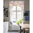 thumbnail image 4 of Happy Easter Swag Valances for Windows, Small Curtains Drapes, Spring Colorful Eggs Butterfly on Linen Kitchen Window Curtains Over Sink Window Treatment Valance for Bedroom/Bathroom 56"x36", 4 of 5