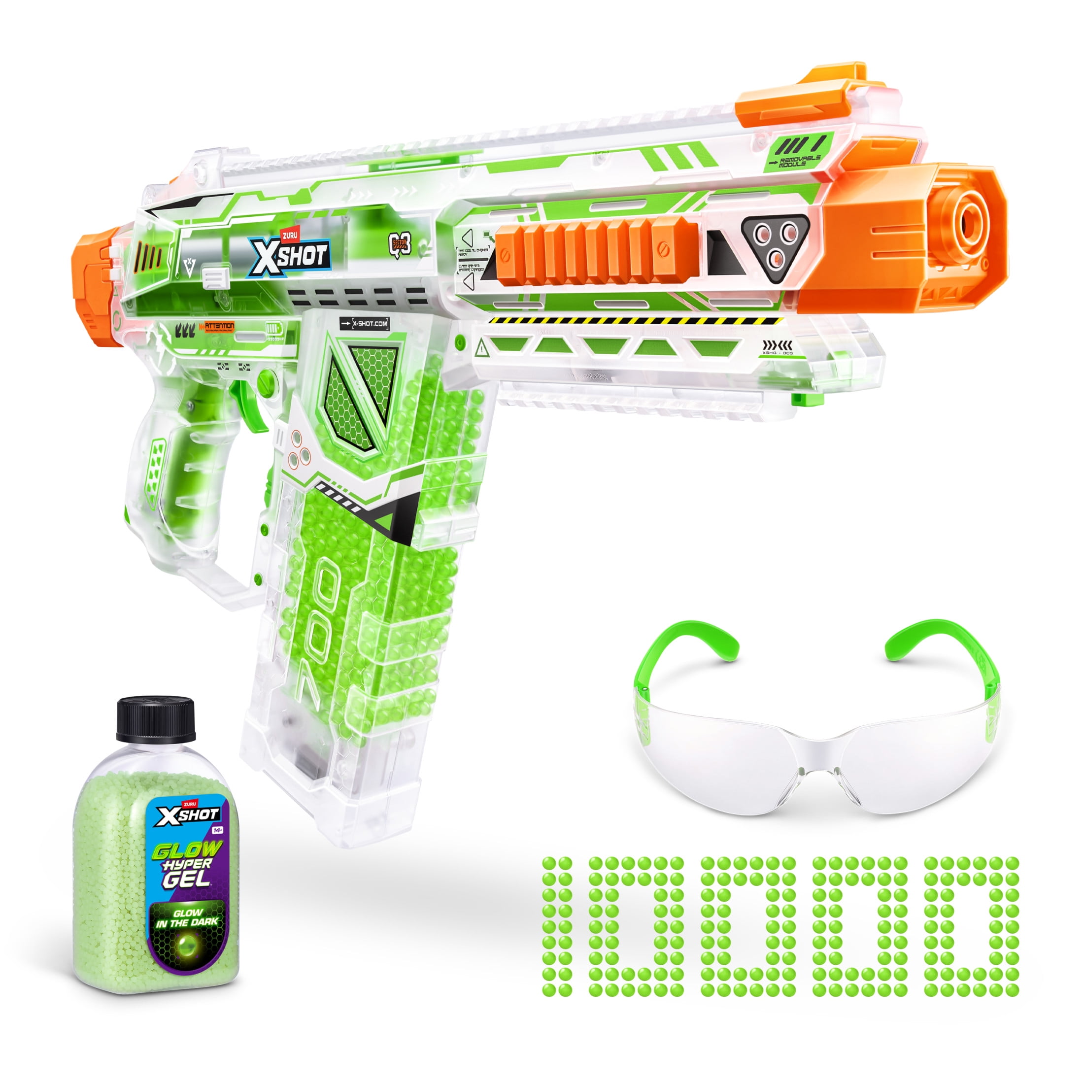 XSHOT Hyper Gel Clutch 2 Pack by ZURU Outdoor Blaster with 10,000