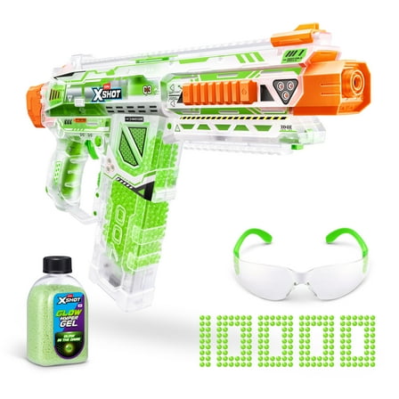 XSHOT Hyper Gel Glow Nightmare Blaster (10,000 Pellets) Outdoor Glow Blaster by ZURU for Ages 14 