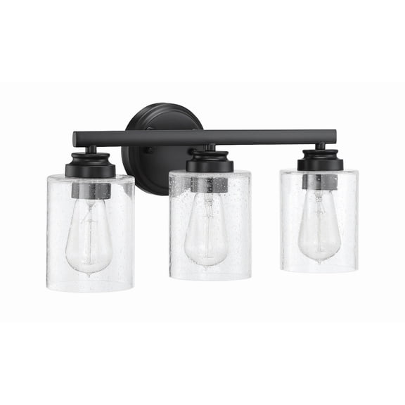 50503-FB Craftmade Lighting Bolden 3 Light Transitional/Modern & Contemporary Bath Vanity in Transitional Style - 18 inches wide by 8.5 inches high