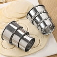 thumbnail image 5 of Cookie Cutters - Stainless Steel Dumpling Molds/Cake Molds/Scones, Gradient Sizes, Suitable For Cooking And Baking (6-Piece Set, Rounded And Irregular Edges), 5 of 5
