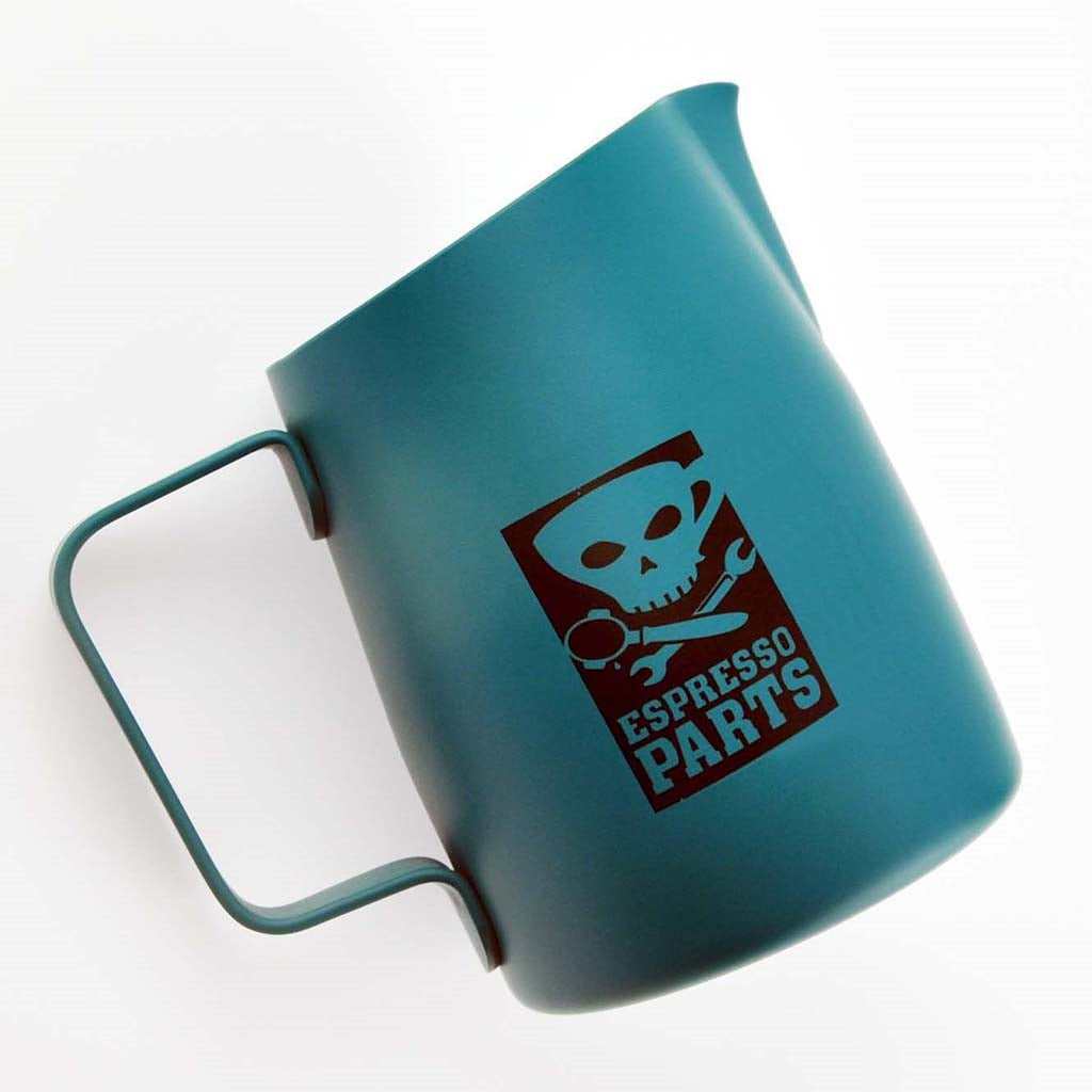 Fiocias 420ml Milk Jug Frothing Pitcher Espresso Coffee Steam Jug Stainless Green 420ml Green