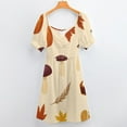 thumbnail image 6 of Cartoon Yellow Duck Pattern Summer Women's Dress 2025 Elegant Dresses Plus Sizes, 6 of 7