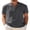 Dark Gray, variant on Mens Summer Henley Shirts Button Vacation Shirt Collarless Casual T-Shirts