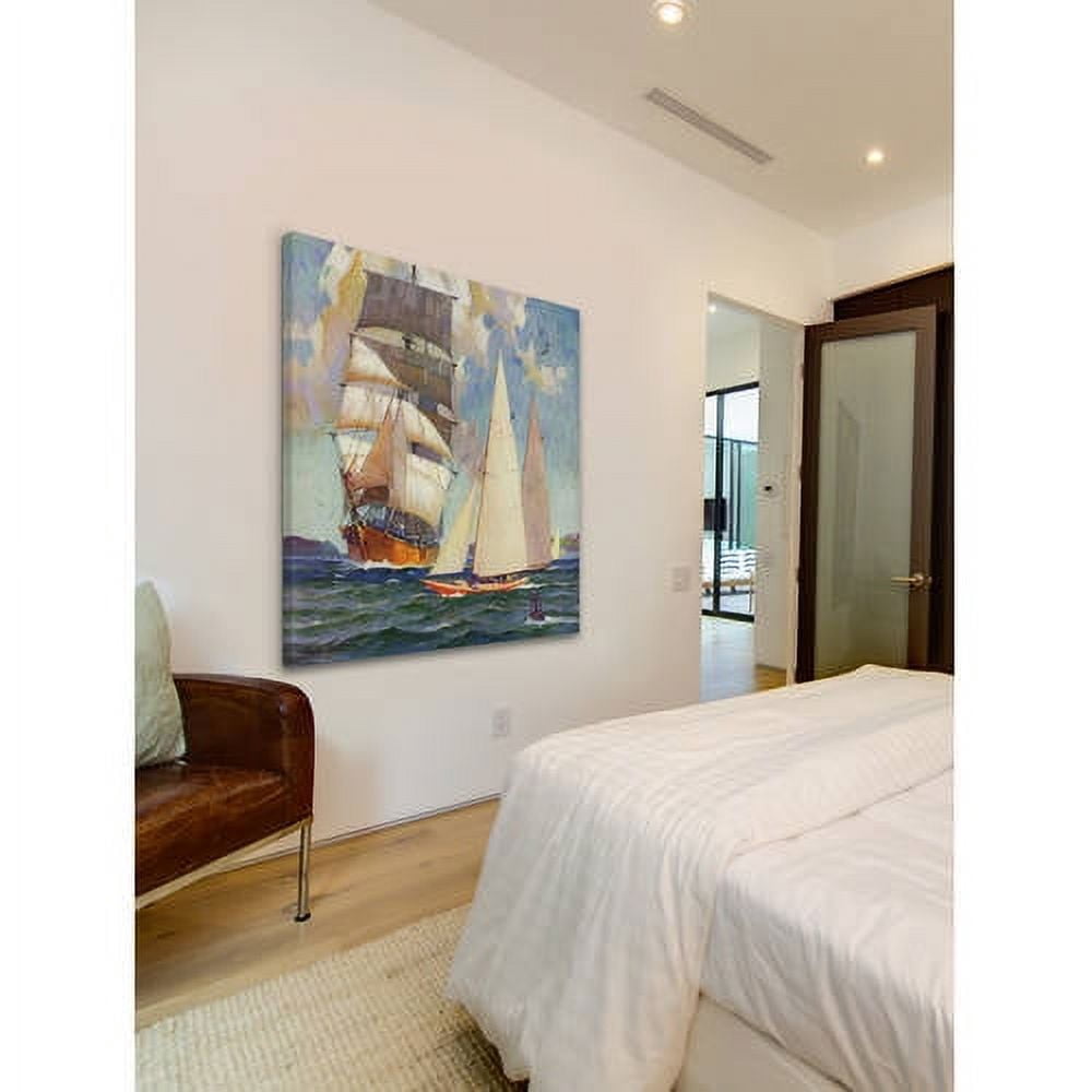 Marmont Hill - "Busy Waterway" Painting Print on Wrapped Canvas