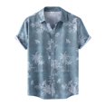thumbnail image 1 of XDZJLR Mens Shirts for Short Sleeve Button Down Tropical Summer Beach Shirts for Men, 1 of 7