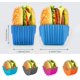 thumbnail image 4 of 4 piezas de panecillos de hamburguesa, caja fija, soporte para hamburguesas, soporte para sándwich, reutilizable, 4 of 4