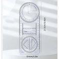 thumbnail image 3 of Multifunctional Geometric Ruler Mathematics Drawing Template For Artists | 1 Geometric Ruler, 3 of 3