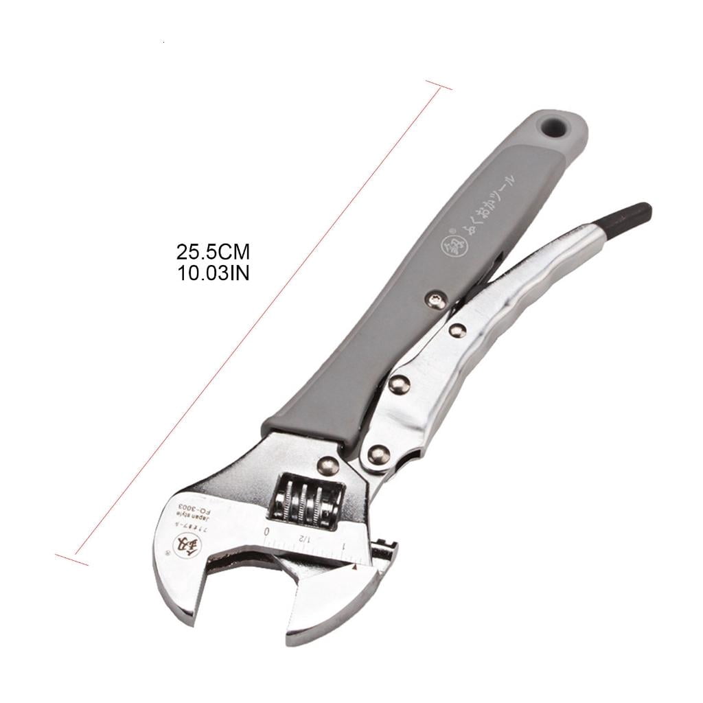 CEORPER Adjustable Wrench Universal Monkey Spanner Multi-function Hand Tools Nut Sink Wrench Bathroom Pipe Large Open Spanner