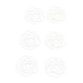 thumbnail image 1 of 50 Pcs Paper Clips  Rose Shaped Decorative Metal Paperclips with Storage Box  Cute Exquisite Paper Clips for School Office, 1 of 7