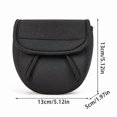 thumbnail image 4 of Housse pour Moulinet de Pêche Spinning P/M/G Sac de Rangement pour Roue de Pêche Étui Protecteur Sac Imperméable pour Moulinet Rangement Ensemble de Roues Antichute, 4 of 5