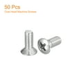 thumbnail image 3 of M5x12mm Oval Head Phillips Machine Screws, 50 Pack 304 Stainless Steel Slightly Raised Countersunk Head Screws, 3 of 5