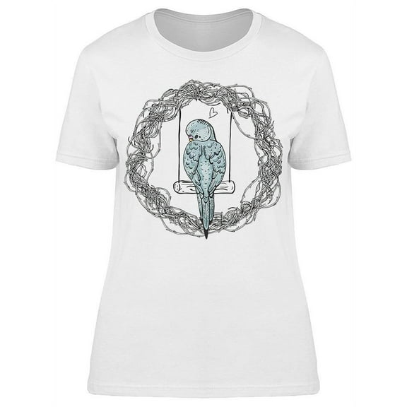 Sleeping Bird Parrot T-Shirt Women -Image by Shutterstock, Female Small