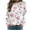 Pink, variant on Hueook Long Sleeve Shirts for Women Women's Fashion Casual Printed Round Neck Long Sleeve Orange M