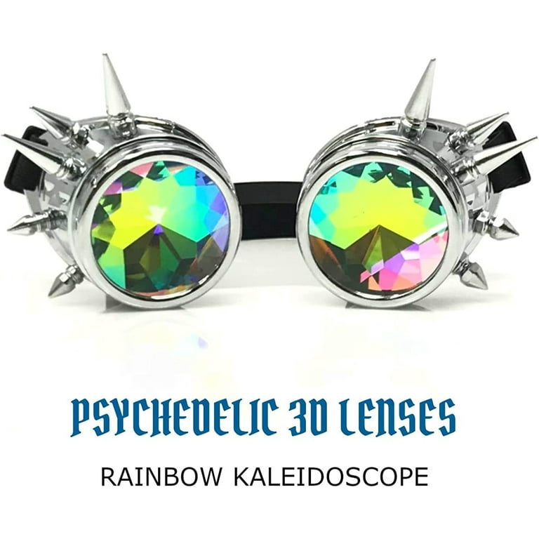 Spiky Kaleidoscope Steampunk Goggles