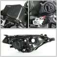 thumbnail image 5 of DNA Motoring For 14-16 Toyota Corolla Black Clear Corner LED Projector Low Beam Headlight Lamps Pair, 5 of 5