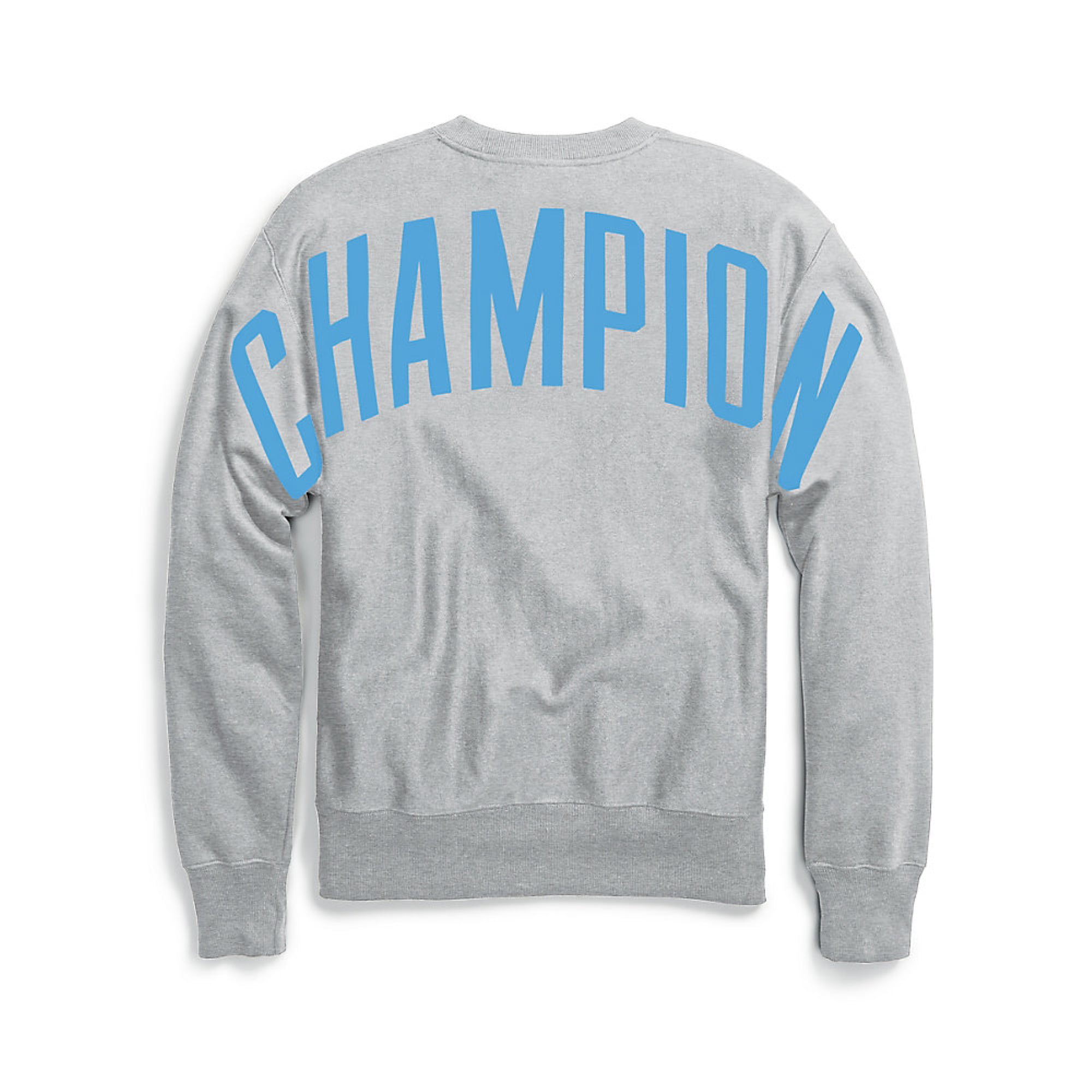 champion reverse weave oversized logo crew neck sweatshirt