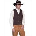 thumbnail image 1 of Scully RW150-WAL-L Rangewear 100 Percent Cotton Mens Double Breasted Canvas Vest - Walnut- Large, 1 of 1