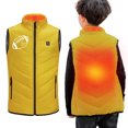 thumbnail image 4 of Camiseta de tirantes con cuello alto y estampado de moda, ropa inteligente con calefacción a temperatura constante para niños y niñas., 4 of 7