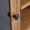 thumbnail image 3 of vidaXL TV Stand 43.3"x13.8"x17.3" Solid Oak Wood, 3 of 8