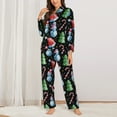 thumbnail image 2 of Naloa Disco Mirror Ball Snowman Pajamas for Women Set, Womens Pajama Sets, Lounge Sets for Women, 2pjs for Women-XX-Large, 2 of 7