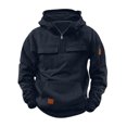 thumbnail image 6 of Nwiuh Girls Half Zip Sweatshirt Fleece Quarter Zip Pullover Sweatshirts | Fall Winter Fashion Clothes for Teen Girls with Pocket (Navy, 6-7 Years), 6 of 6
