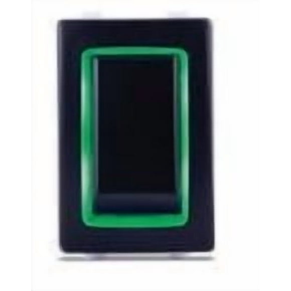 Sierra Marine Multi Purpose Switch RK40700G Marine Series; 12 Volt DC; 20 Amp; Rocker Switch; Rectangular; Green Illuminated; Black; Double Pole Double Throw DPDT