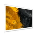 thumbnail image 2 of Designart 'Marriage of Black and Yellow' Modern Framed Art Print, 2 of 4