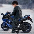 thumbnail image 3 of AQCW Electric Motorcycle for Kids,Speed Up to 9mph Ride-On Motorcycle with Safety Auxiliary Wheels,Electric Dirt Bike for Children (12V Battery), 3 of 11
