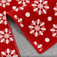thumbnail image 5 of Qucyy Tapis de Noël 2x3 Tapis d'Entrée Lavable en Machine Tapis Rouge/blanc Tapis de Porte Intérieur Tapis de Porte avant Flocon de Neige Antidérapant Petit Tapis, 5 of 5