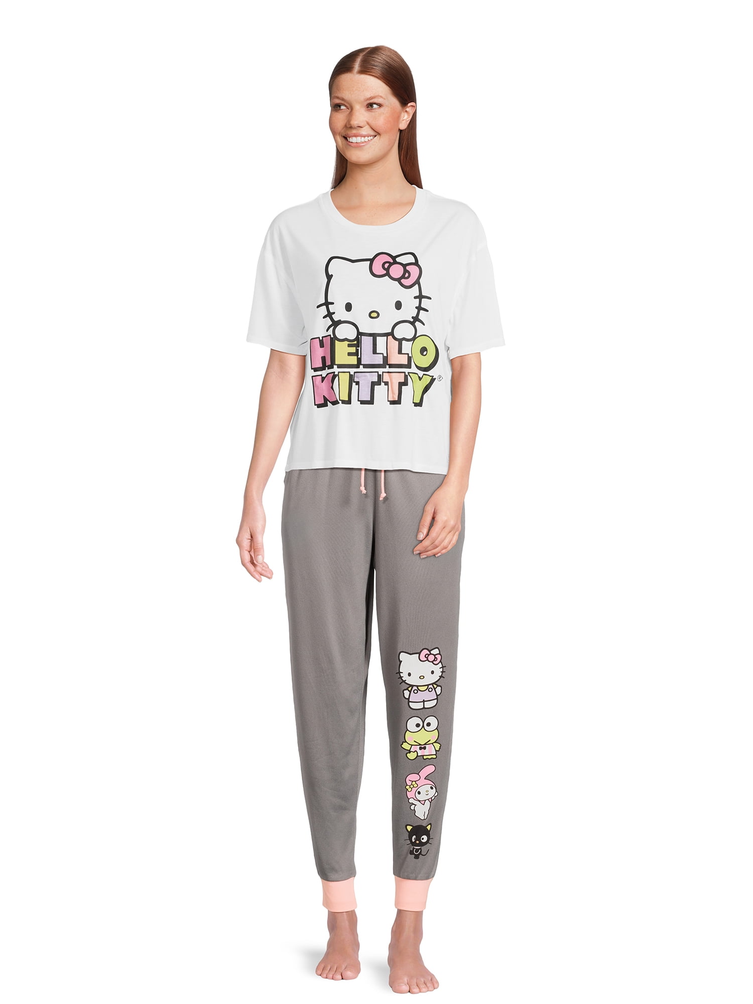 Hello Kitty Women's Sleep Tee - Whitecap Grey