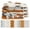 Gray,White, Brown, variant on Soimoi 8 Pc Fat Quarter Bundle-DogPrint 18"x 22"DIY Patchwork-100% CottonPre-Cut Quilting Fabric Gray-White- Brown