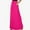 Hot Pink, variant on Xunlbb Long Skirts for Women, Women's Fashion Solid Color Pocket Elastic Waist Casual Ankle Skirt Gift for Girls, Size S-3XL