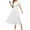 White, variant on Wdgfv Women's 2026 Summer Short Sleeve Maxi Dress Casual V Neck Hollow Out Eyelet Ruffle Swing A Line Long Dresses White XS