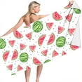 thumbnail image 5 of dinapents 75x150cm Quick-Dry Microfiber Beach Towel & Sand-Resistant Blanket with Summer Watermelon Print, Lightweight for Pool Yoga Travel Outdoor Activities, 5 of 7