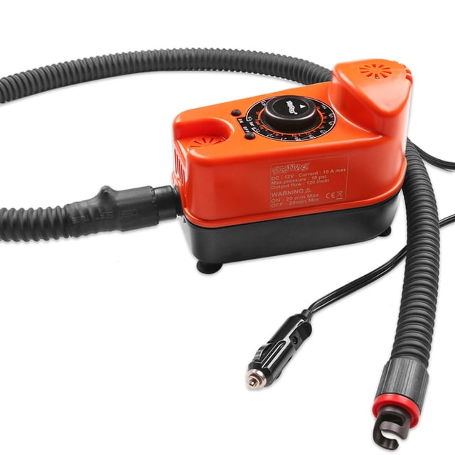 Bomba de aire eléctrica de 12 V y 18 PSI para tabla de remo de alta presión