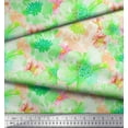 thumbnail image 3 of Soimoi Silk Fabric Flower Watercolor Decor Fabric Printed Yard 42 Inch Wide, 3 of 3